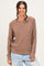 Mocha Waffle Textured Sweater