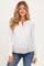Ivory Floral Ribbed Maternity Henley Top