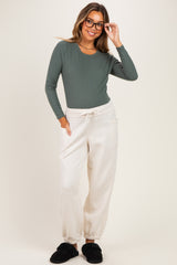 Bone Terry Drawstring Maternity Joggers