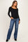 Navy Dark Wash Baggy Wide Leg Maternity Jeans