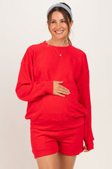 Ruby Maternity Pullover & Shorts Set