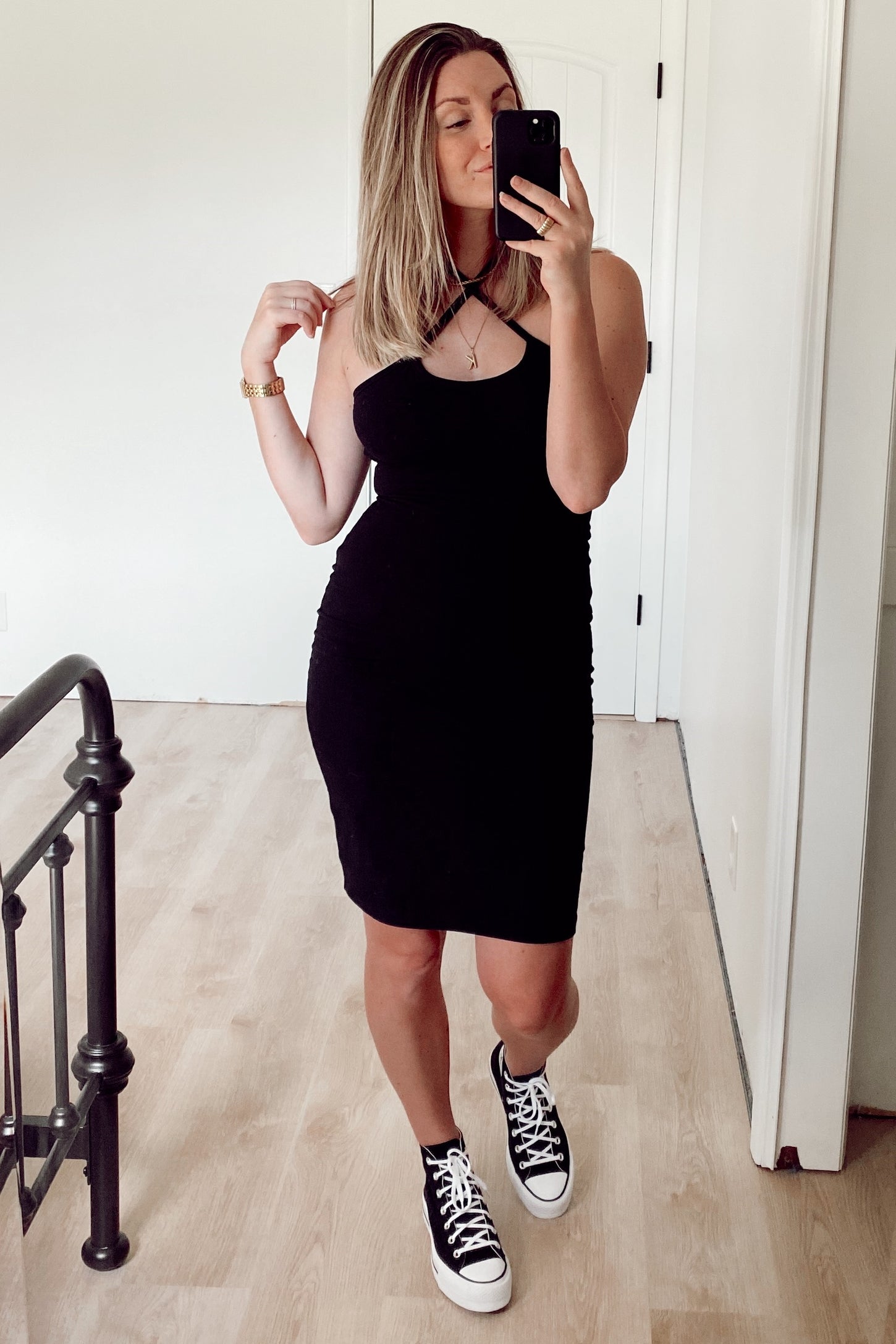 Black Halter Neck Dress