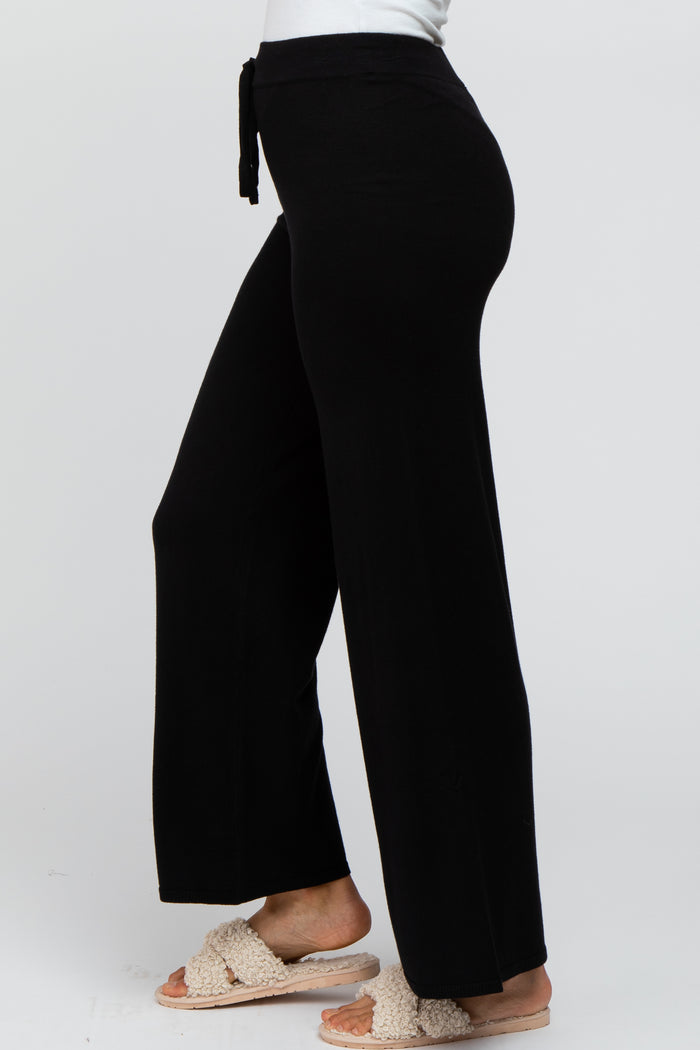 Black Sweater Knit Pants