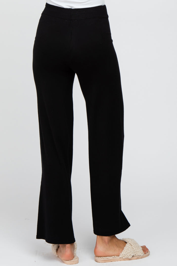 Black Sweater Knit Pants