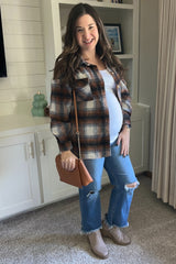 Blue Frayed Wide Leg Cropped Maternity Jeans