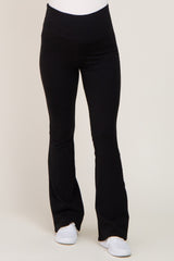 Black Flared Maternity Leggings