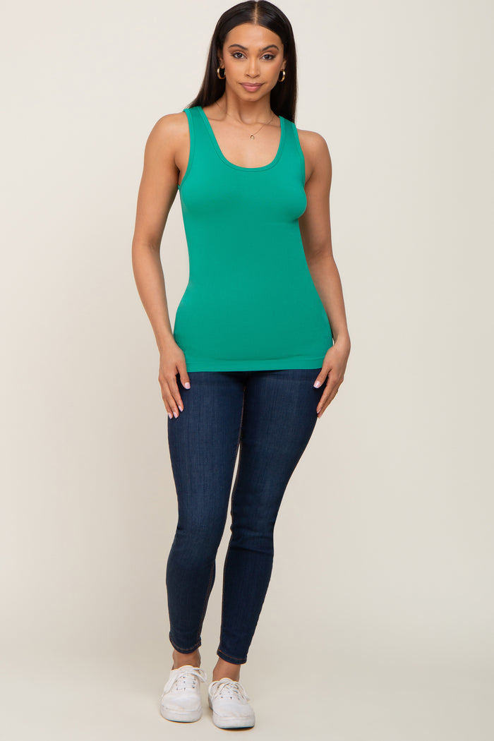 Green Seamless Tank Top