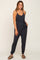 Charcoal Grey Sash Tie Jumpsuit
