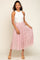 Light Pink Tulle Midi Skirt