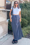 Charcoal Cargo Maxi Skirt