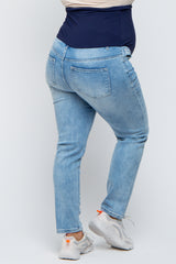 Light Blue Maternity Plus Skinny Jeans