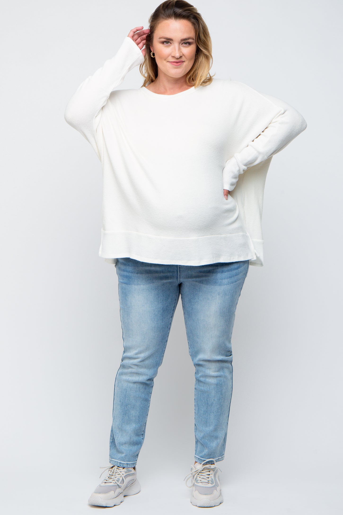 Light Blue Maternity Plus Skinny Jeans