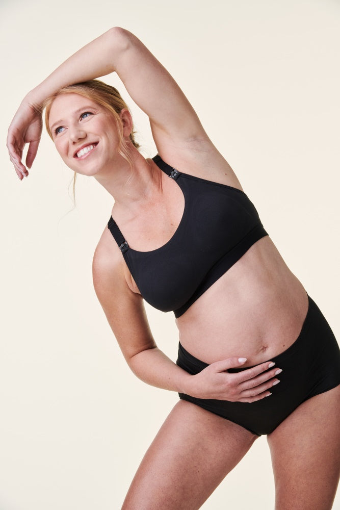 Black Bravado Designs Tranquil Maternity & Nursing Low Impact Sports Bra