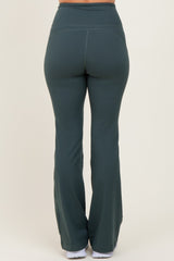 Forest Green Flared Leggings