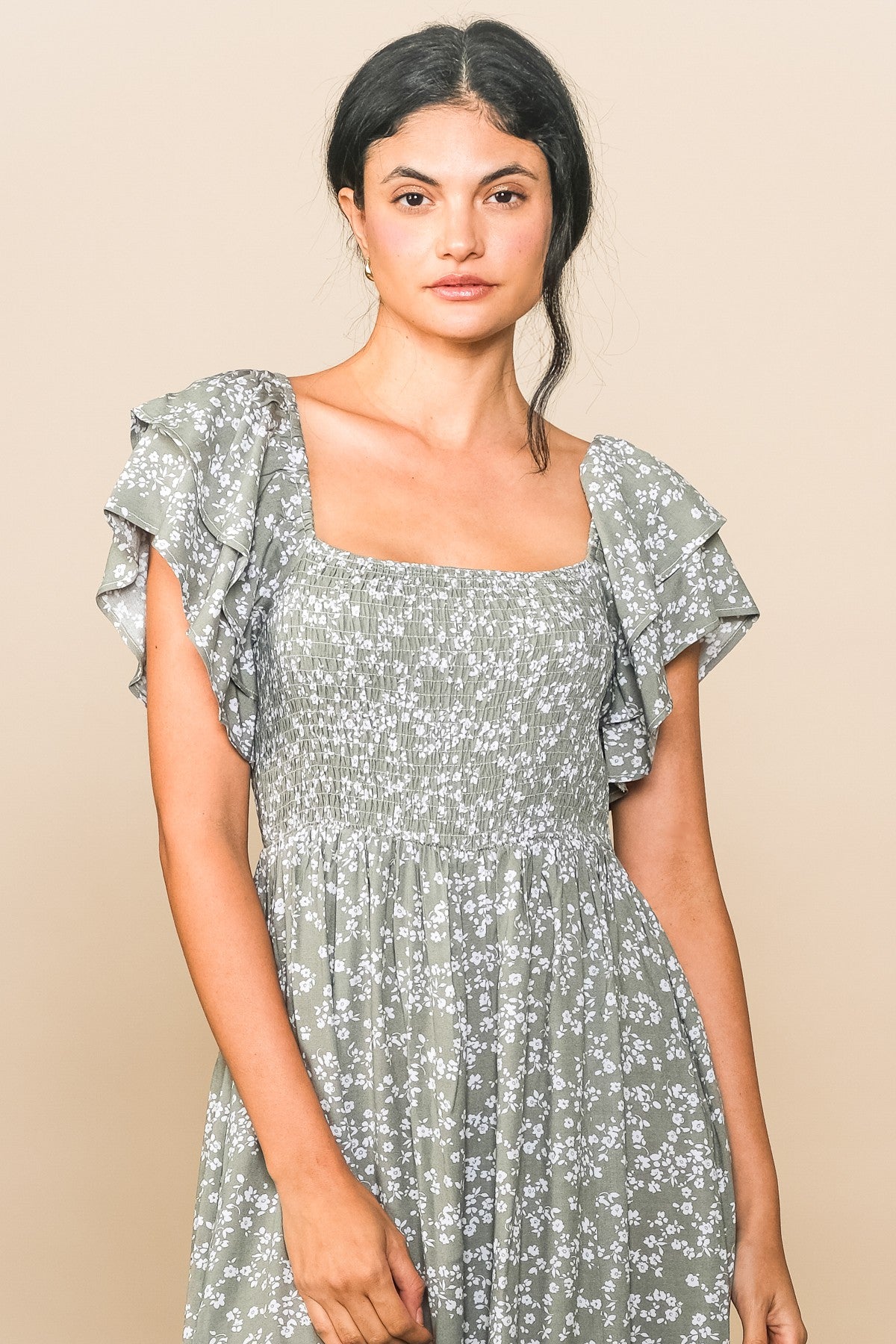 Green Floral Jumpsuit