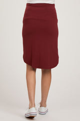 Rust Maternity Skirt