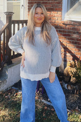 Blue Unfinished Hem Wide Leg Maternity Jeans