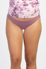 PinkBlush Mauve Solid Maternity Bikini Bottoms