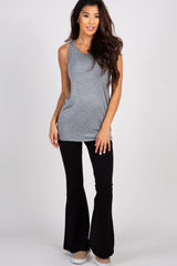 Black Foldover Maternity Pants