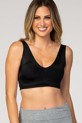 Black Seamless Maternity Bralette