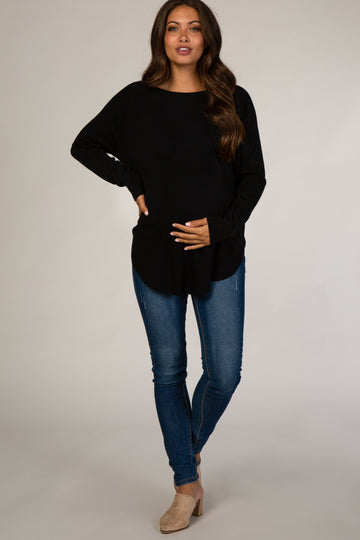 Black Soft Maternity Sweater