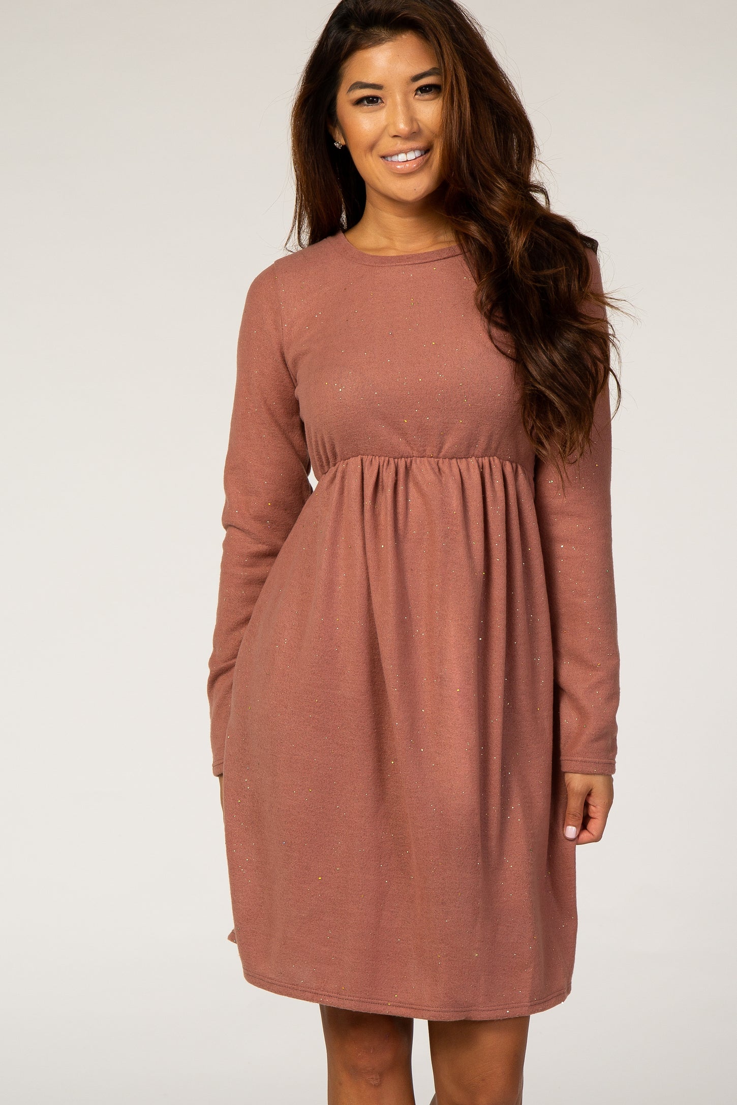Rust Glitter Dress
