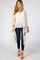 Cream Mesh Lace Maternity Cover Up