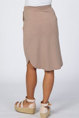 Light Mocha Maternity Skirt