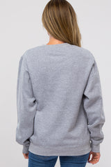 Heather Grey "Boy Mama" Fleece Sweatshirt
