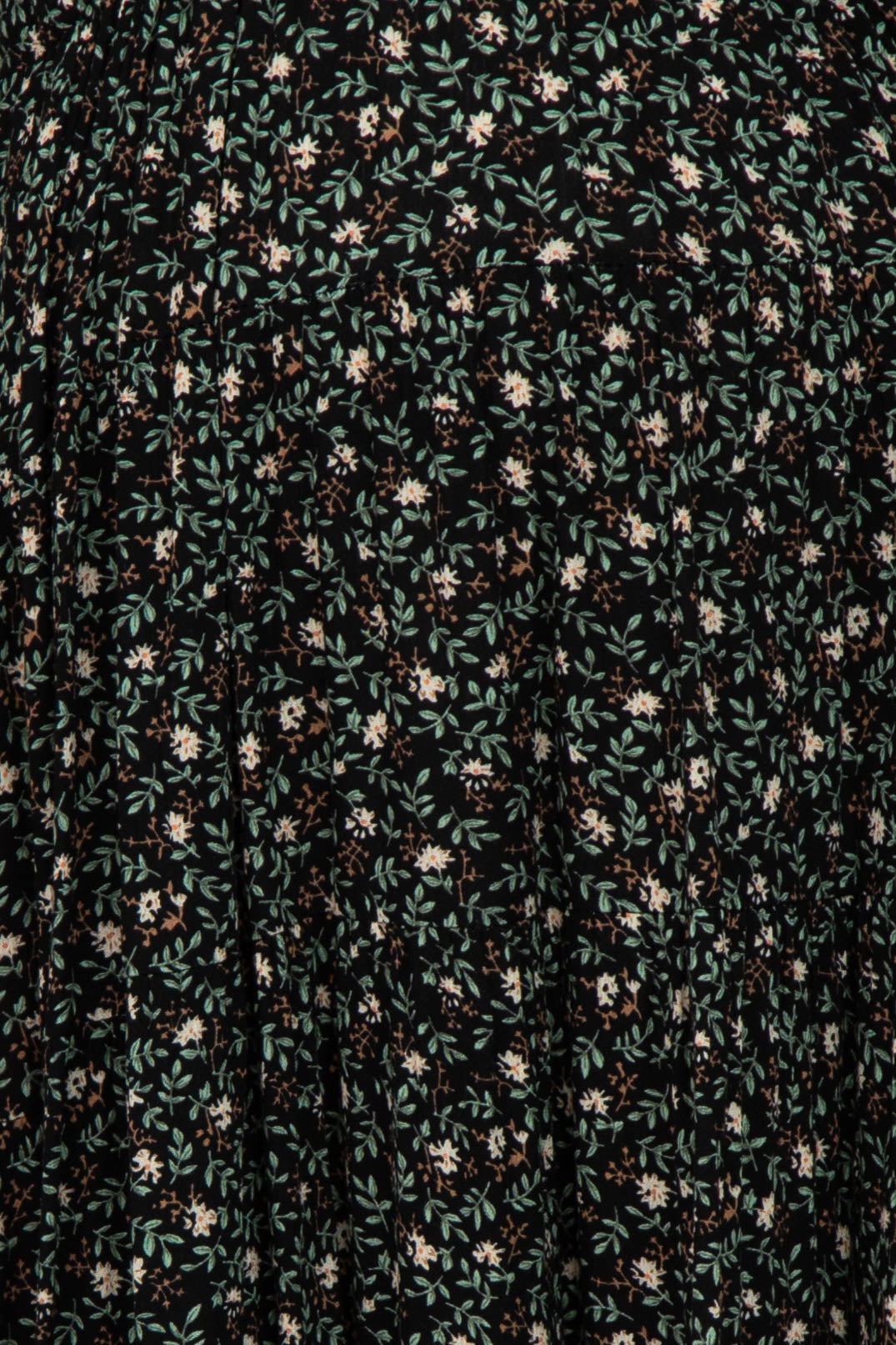 Green Floral V-Neck Ruffle Sleeve Maternity Midi Dress