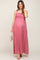 Mauve Shirred Sleeveless Maternity Maxi Dress