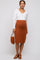 Brown Knit Fitted Maternity Skirt
