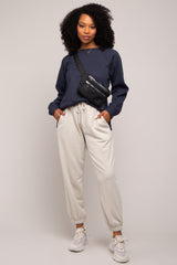 Grey Drawstring Sweatpants