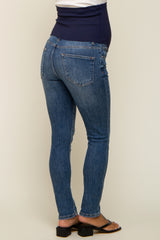 Blue Medium Wash Skinny Jeans