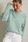 Mint Green Cable Knit Sweater