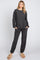 Charcoal Soft Knit Brushed Long Sleeve Lounge Set