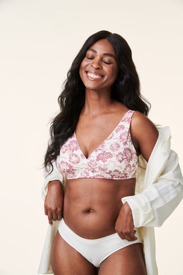 Bravado Mauve Floral Ballet Nursing Bra