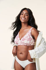 Bravado Mauve Floral Ballet Nursing Bra