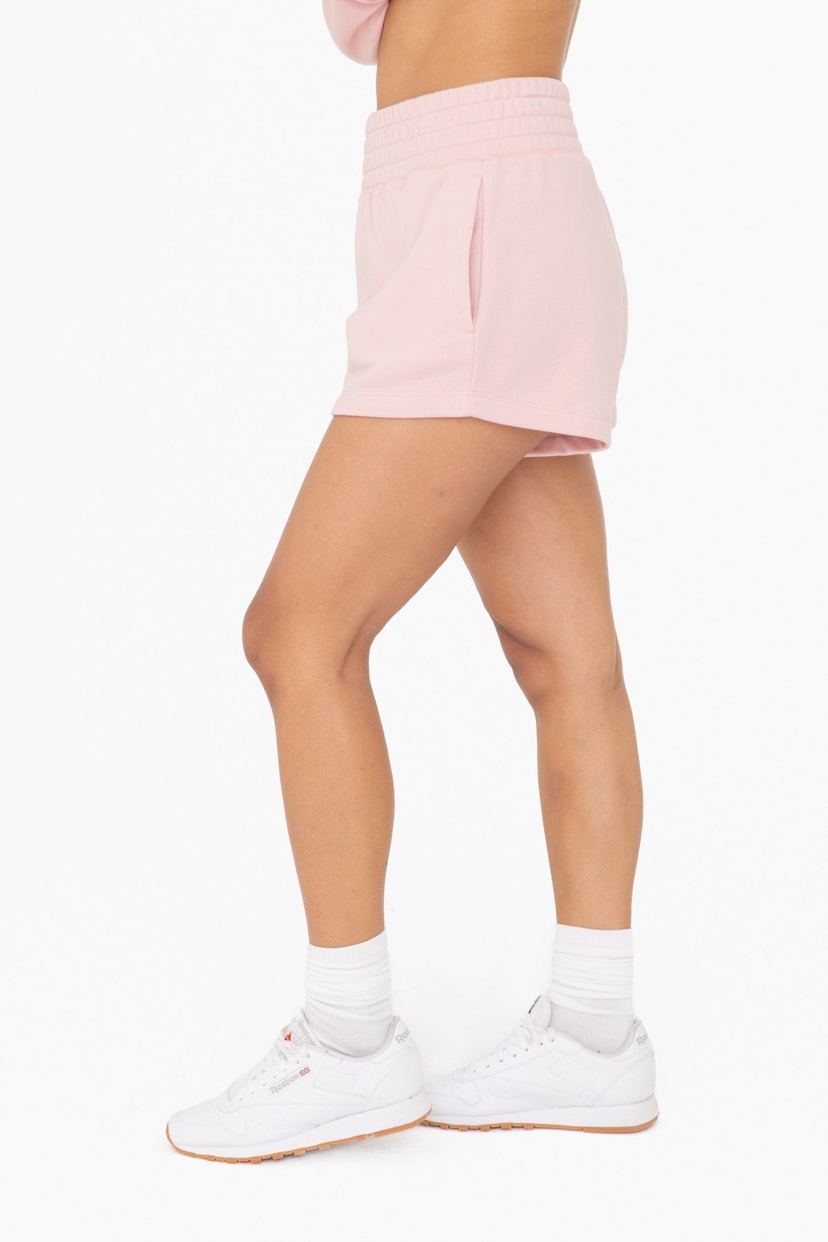 Pink Fleece Shorts